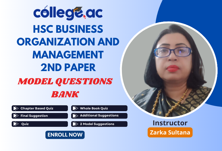 HSC Business Organization and Management 2nd Paper - Model Question Bank
