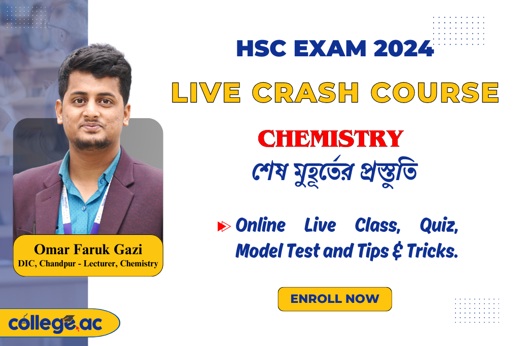 Live Crash Course for HSC Exam 2024 (Chemistry)
